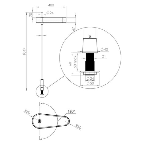 Bordlampe The Lightning Hvid – image 3