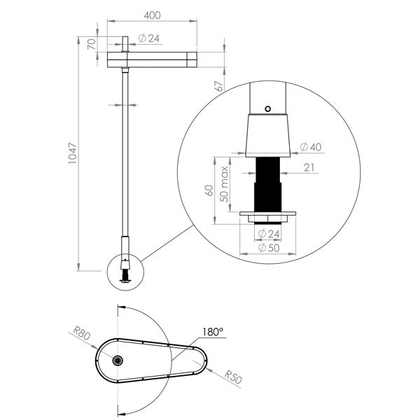 Götessons Bordlampe The Lightning Hvid – Lamper (billede 3)