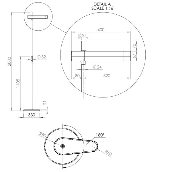 Götessons Gulvlampe The Lightning hvid – Lamper (billede 2)