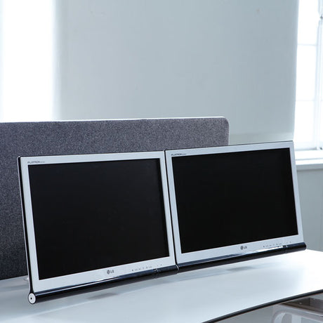 Skærmholder DZ Beslag til 2 skærme Alugrå – image 1