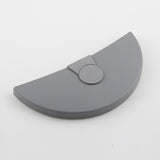 Endeafslutning til kabelholder Halfpipe, Alugrå