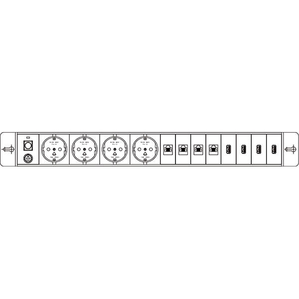 Götessons El-panel 3 for Bi-Box stor – Bordtilbehør (billede 1)