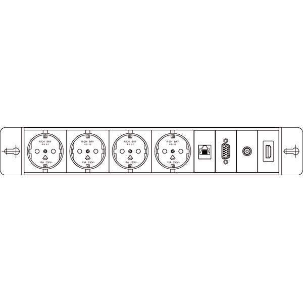 Götessons El-panel 4 for Bi-Box stor – Bordtilbehør (billede 1)