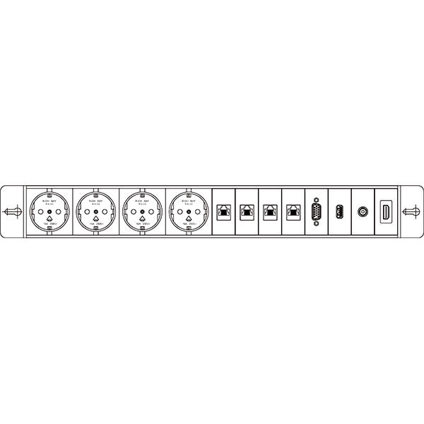 Götessons El-panel 5 for Bi-Box stor – Bordtilbehør (billede 1)