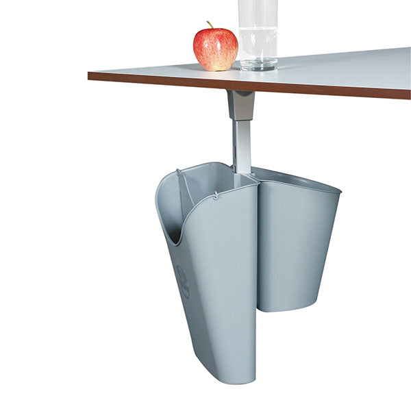 Papirkurv SetUp 2 fraktioner Grå