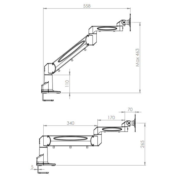 Skærmholder DZ, Hvid – image 4