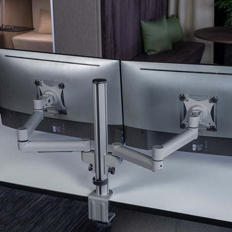 Skærmholder V4 Twin, Alugrå – image 1