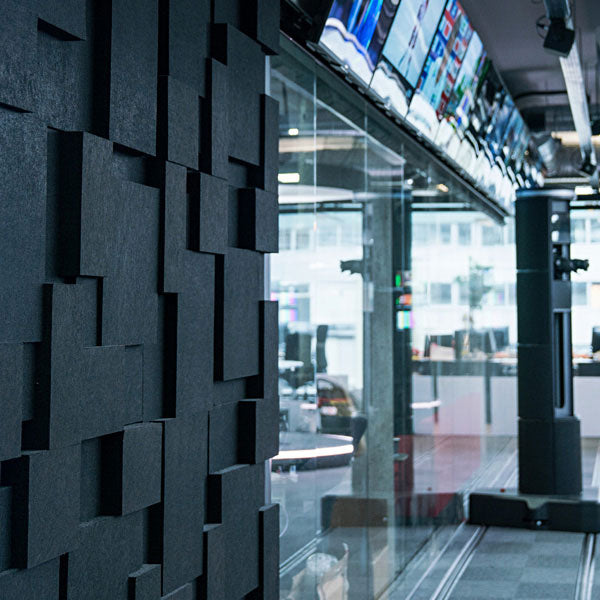 Lydabsortbent Nivå EcoSUND sort uden tekstil