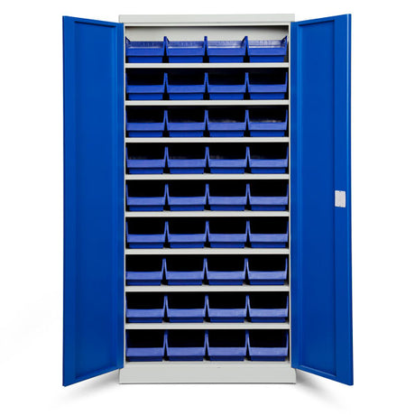 Opbevaringsskab ASPB Mod1 1980x980x470 Blå dør Blå kasse – image 1