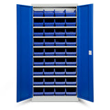 Opbevaringsskab ASPB Mod1 1980x980x570 Blå dør Blå kasse