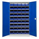 GBP Opbevaringsskab ASPB Mod1 1980x1200x570 Blå dør Blå kasse – Skabe & reoler (billede 1)
