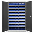 Opbevaringsskab ASPB Mod1 1980x1200x570 Antracit dør Blå kasse – image 1