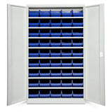 Opbevaringsskab ASPB Mod1 1980x1200x670 Lysegrå dør Blå kasse – image 3