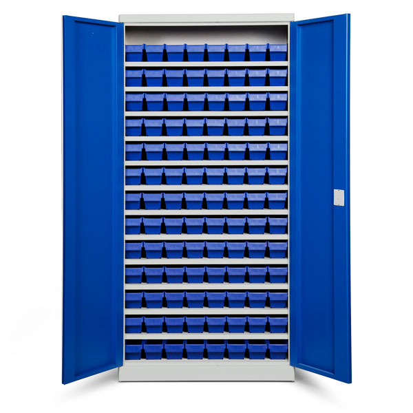 GBP Opbevaringsskab ASPB Mod2 1980x980x570 Blå dør – Skabe & reoler (billede 1)