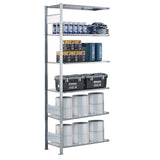 Følgesektion Boltless lagerreol, bjælker 2500x1000x500 150 kg/hylde – image 4