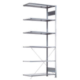 Følgesektion Boltless lagerreol, rygkryds 2500x1000x800 150 kg/hylde – image 4