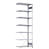Følgesektion Boltless lagerreol, rygkryds 3000x750x600 150 kg/hylde – image 4