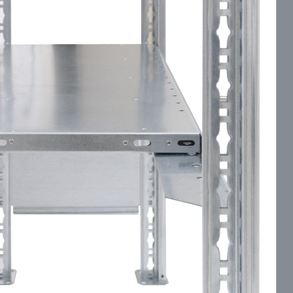 Schulte Lagertechnik Startsektion Boltless lagerreol, bjælker 2000x750x300 150 kg/hylde (billede 3)
