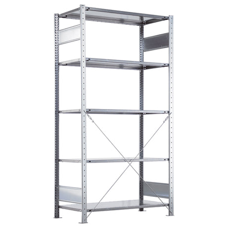 Startsektion Boltless lagerreol, rygkryds 2000x750x600 150 kg/hylde – image 4