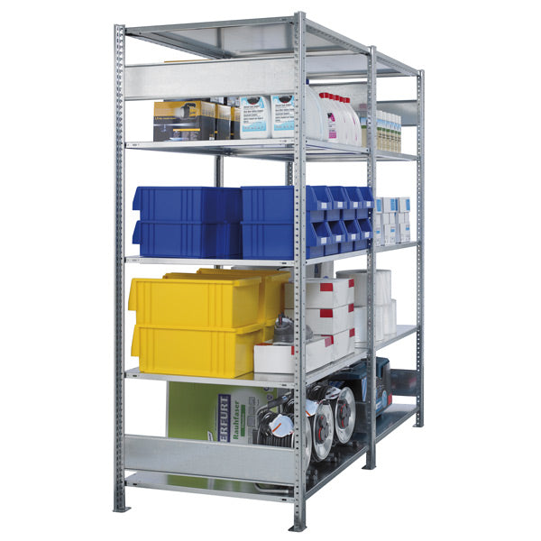 Startsektion Boltless lagerreol, bjælker 2500x1300x300 150 kg/hylde – image 3