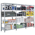 Følgesektion Boltless lagerreol, rygkryds 2500x750x500 250 kg/hylde – image 1