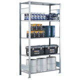 Startsektion Boltless lagerreol, bjælker 2500x750x300 250 kg/hylde – image 2