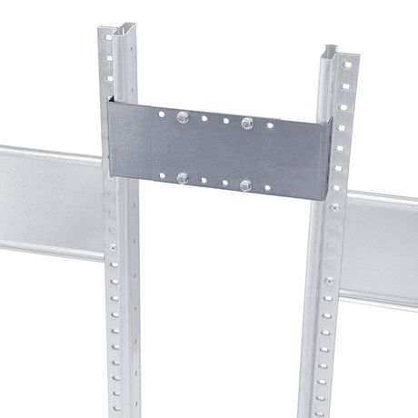 Schulte Lagertechnik Distancebeslag SBS Dobb. 265-465 mm Rygplade Galv. – Boltless lagerreol