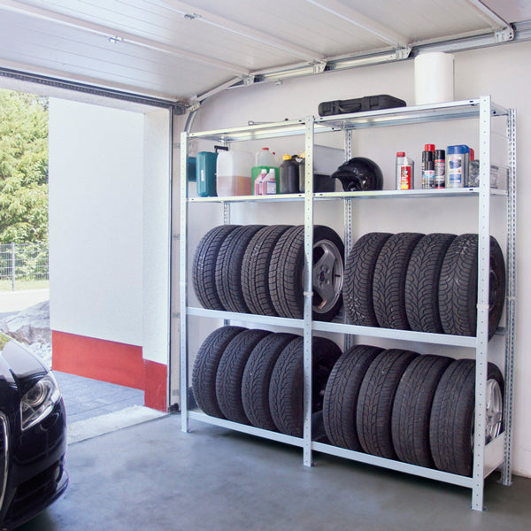 Schulte Lagertechnik Garagereol Boltless 2000x1000x400 mm startfag – Boltless lagerreol (billede 1)