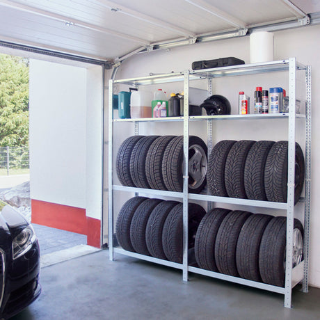 Schulte Lagertechnik Garagereol Boltless 2000x1000x400 mm startfag – Boltless lagerreol (billede 1)