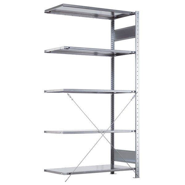 Schulte Lagertechnik Følgesektion Boltless lagerreol, rygkryds 2000x750x300 250 kg/hylde (billede 2)