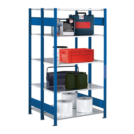 Schulte Lagertechnik T-profil Boltless 2000 mm RAL5010 – Boltless lagerreol (billede 2)