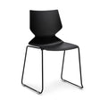 Ergoff Konferencestol Fly sort med sort stel RAL9005 – Konferencemøbler (billede 1)