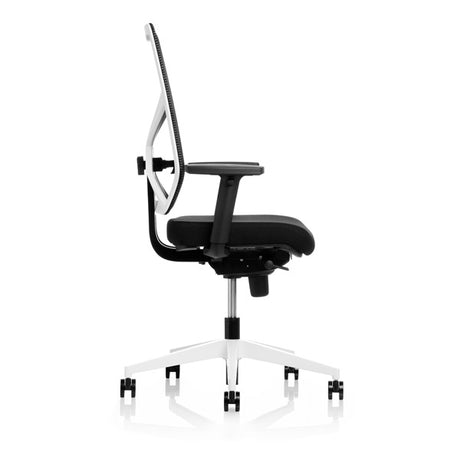 Kontorstol For_U, Sort med armlæn, Hvid kryds – image 3