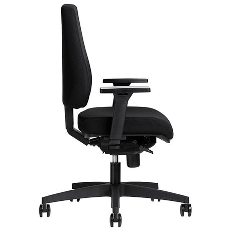 Kontorstol Operator, Sort med armlæn – image 2