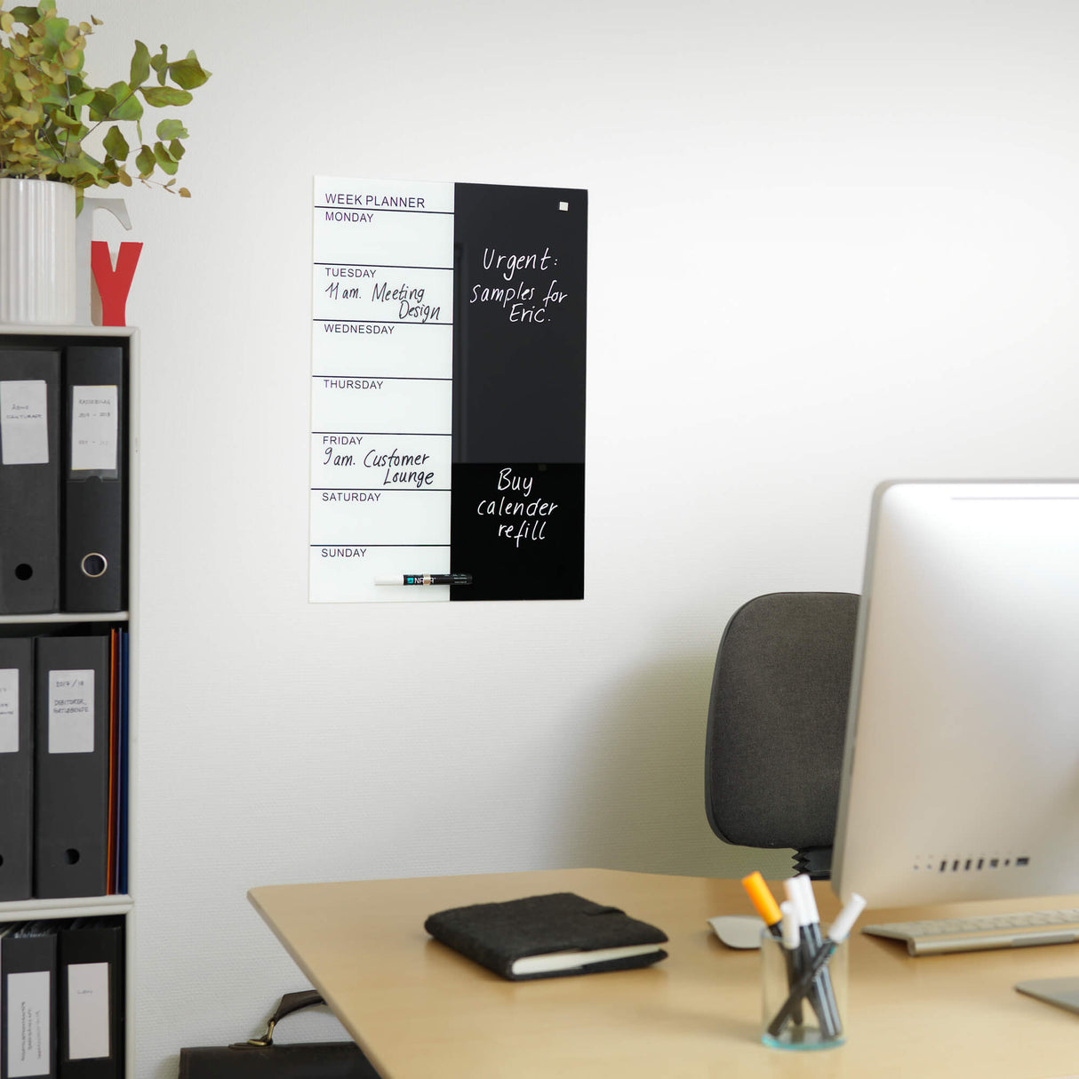 40 x 60 cm. Glas uge tavle Fransk – image 6