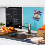 45 x 45 cm. Sort. Glas uge tavle Engelsk – image 3