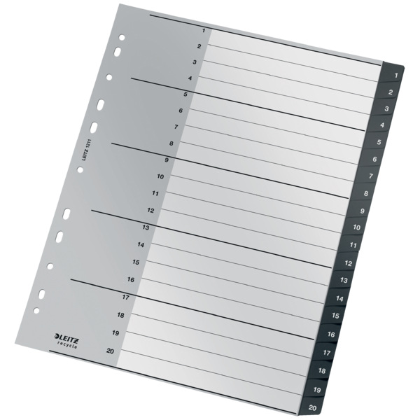 Register recycle PP A4 1-20 sort