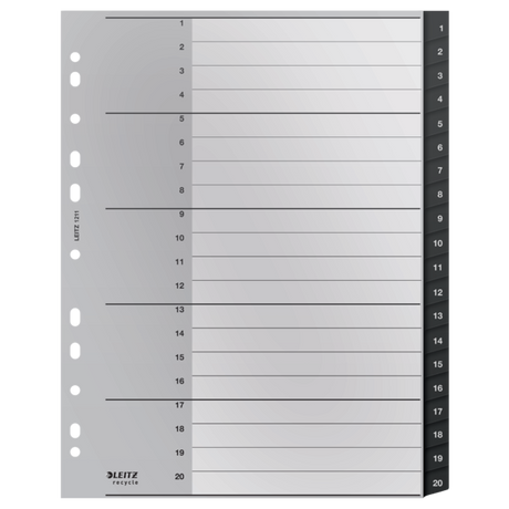 Register recycle PP A4 1-20 sort