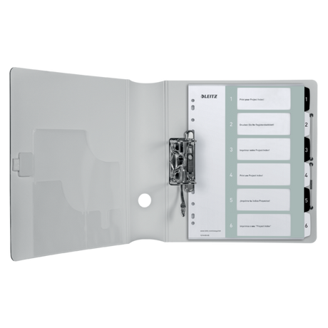 Register printbar PP A4+ 1-6 hvid/sort