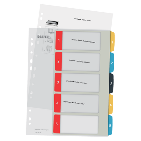 Register printbar PP A4+ 1-5 Cosy farver