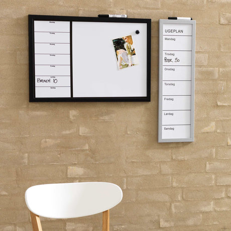 Dansk ugetavle whiteboard | 60 x 40 cm. Whiteboard ugetavle Dansk  | Officely