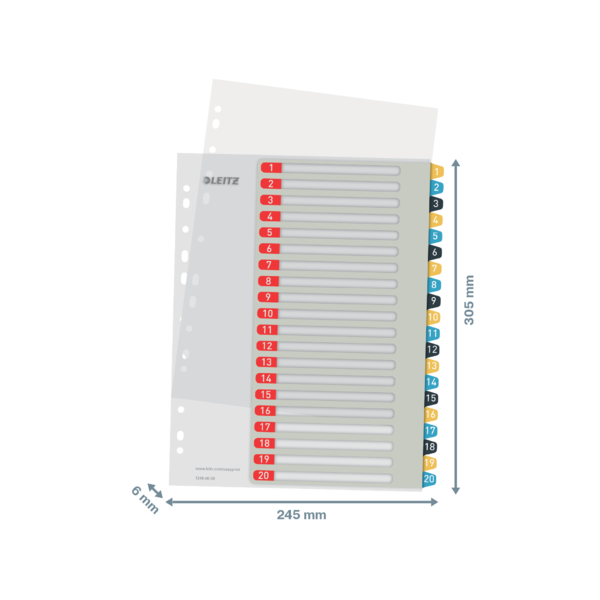 Register printbar PP A4+ 1-20 Cosy farver