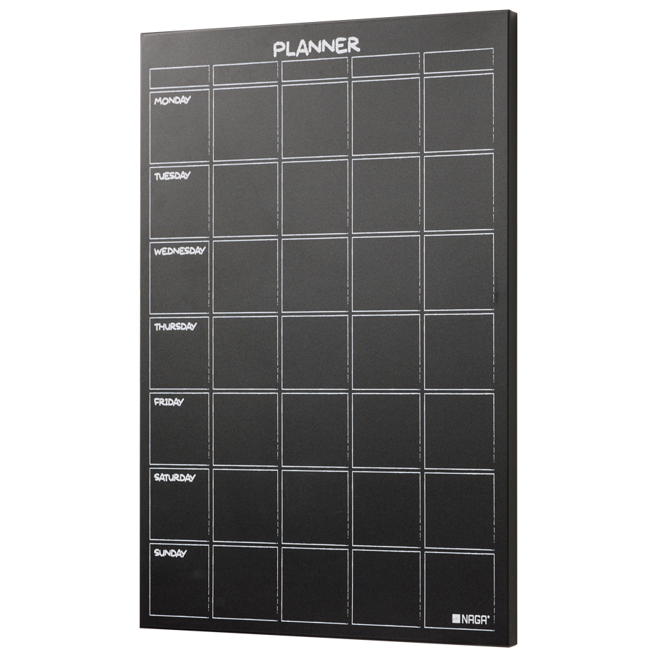 Naga A/S Magnetisk kridttavle ugeplan 40 x 60 cm – Planlægningstavler (billede 1)