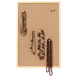 80 x 60 cm. Hessian opslagstavle med træramme – image 6