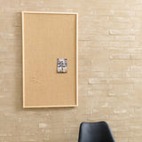 100 x 60 cm. Hessian opslagstavle med træramme – image 3