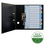 Faneblade PP A4 12-delt farvede faner