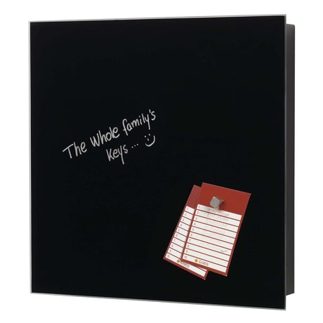 Sort glas Magnetisk | Sort glas Magnetisk nøgleskab  | Officely