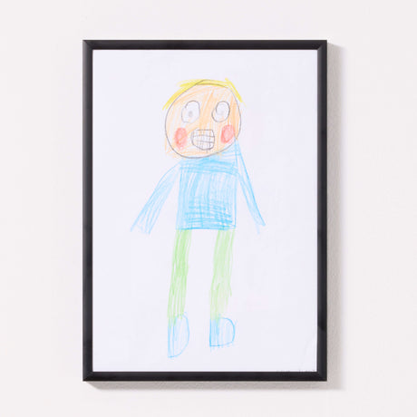 Ramme til tegninger, A4, sort – image 1