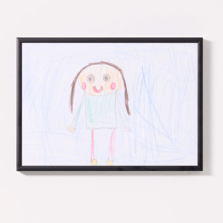 Ramme til tegninger, A4, sort – image 3