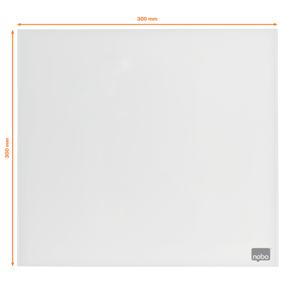 Glastavle Diamond 30x30cm detailpak hvid